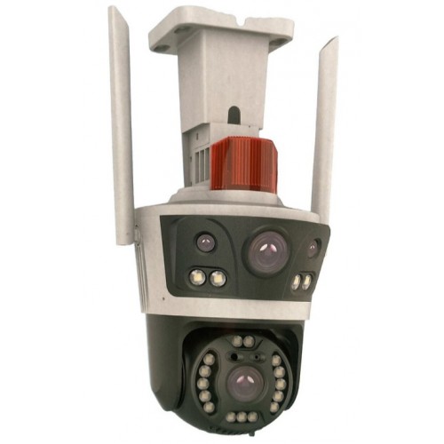 APRONX APX-WP262 6MP ÇİFT KAMERA 21 LED. WİFİ PTZ GRİ RENK